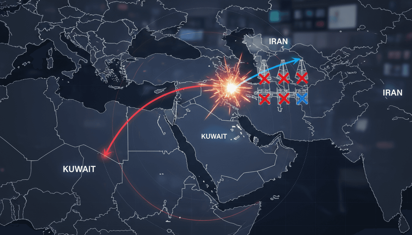 Iranian drone strikes targeting US military positions in Kuwait