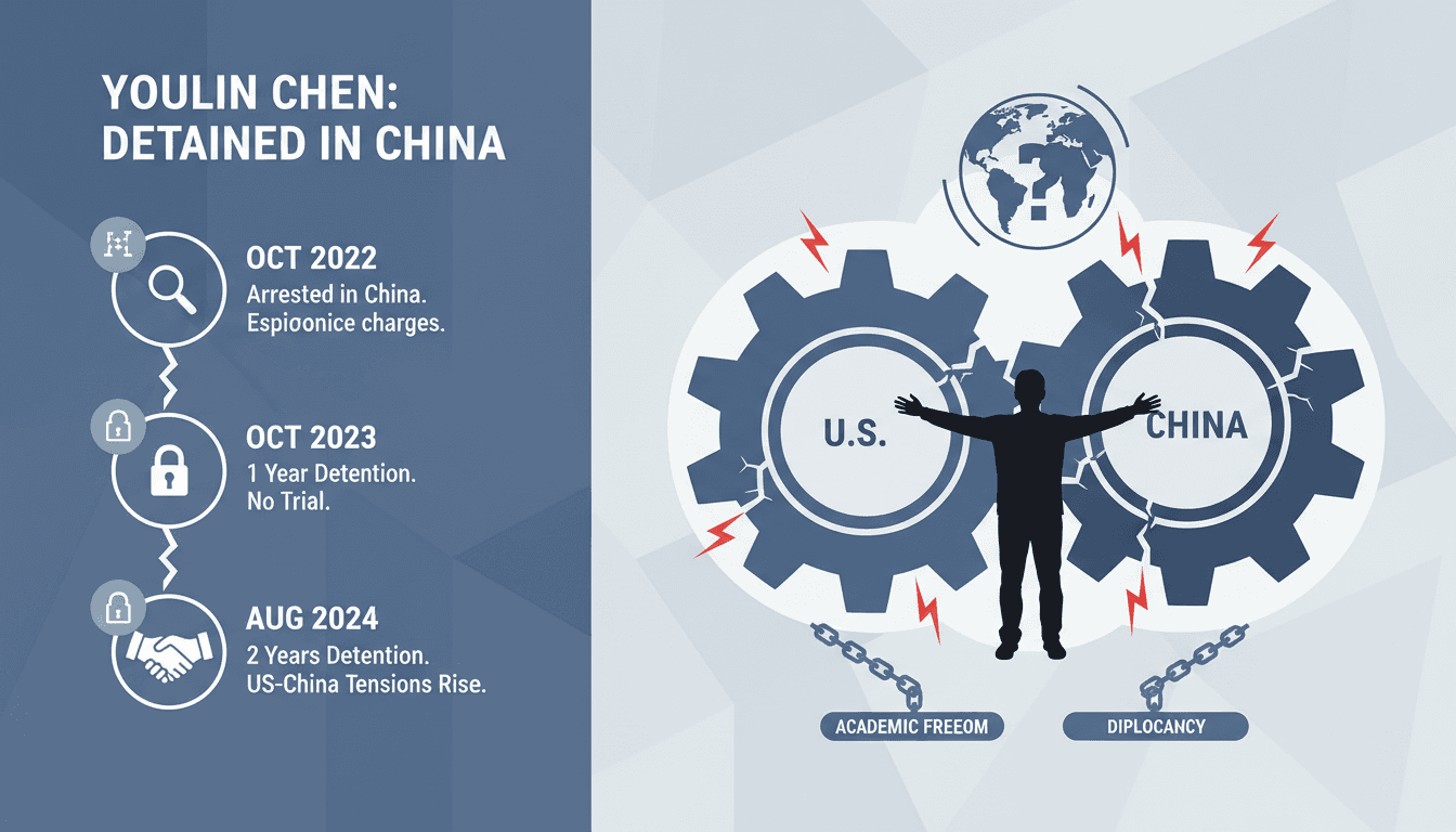 Youlin Chen, American seismologist detained in China on espionage charges.