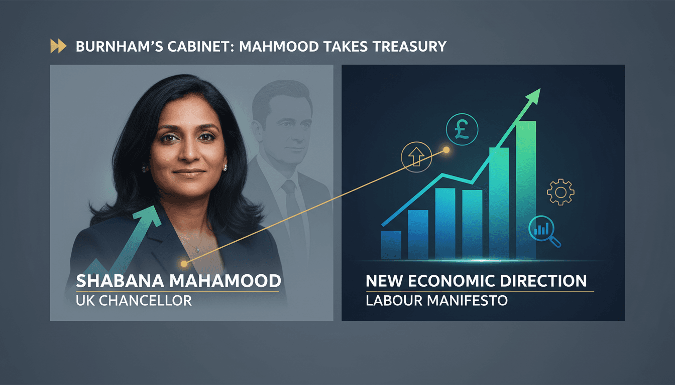 Shabana Mahmood poised to become UK Chancellor under Andy Burnham's leadership.