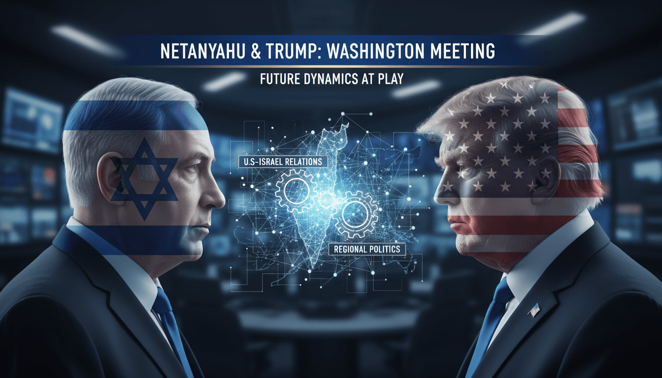 Netanyahu and Trump discussing U.S.-Israel relations in Washington.