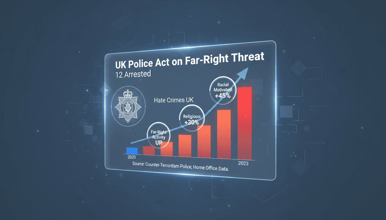 Police arrest individuals over far-right threat to Islamic event in the UK.