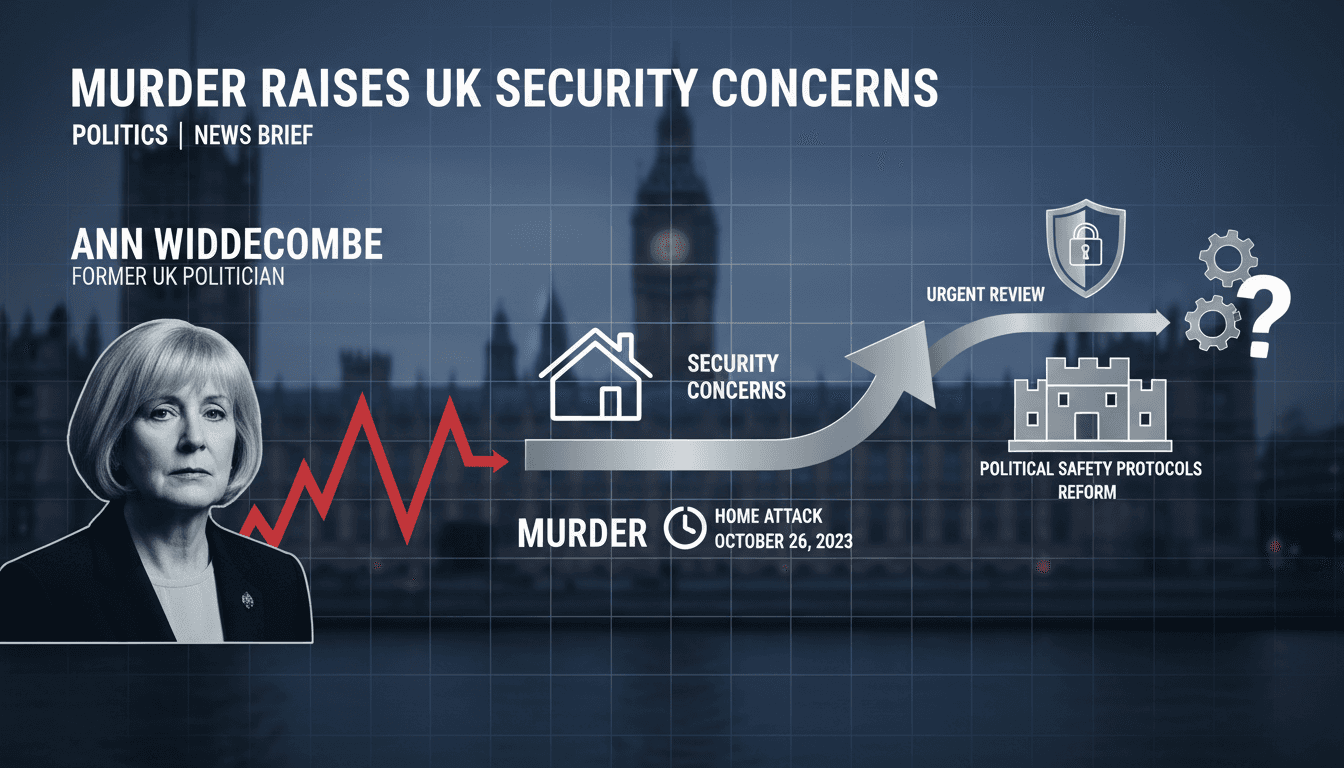 Former UK politician Ann Widdecombe, highlighting security concerns after her murder.