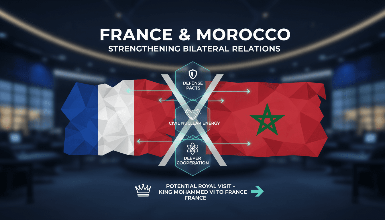 French Prime Minister meeting with Moroccan officials to discuss bilateral relations.