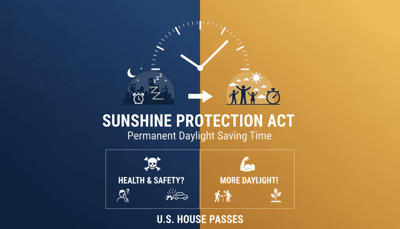 U.S. House of Representatives voting on the Sunshine Protection Act