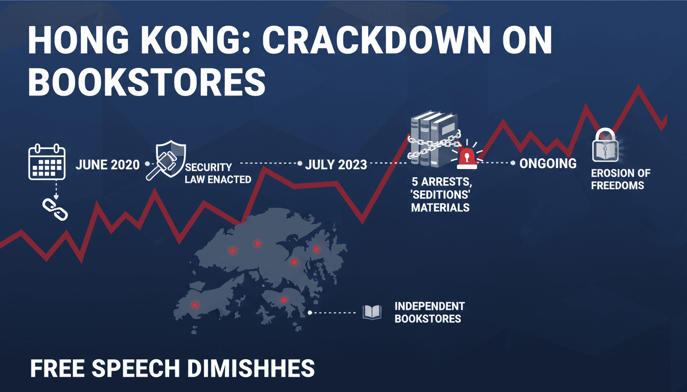 Police raid on independent bookstore in Hong Kong
