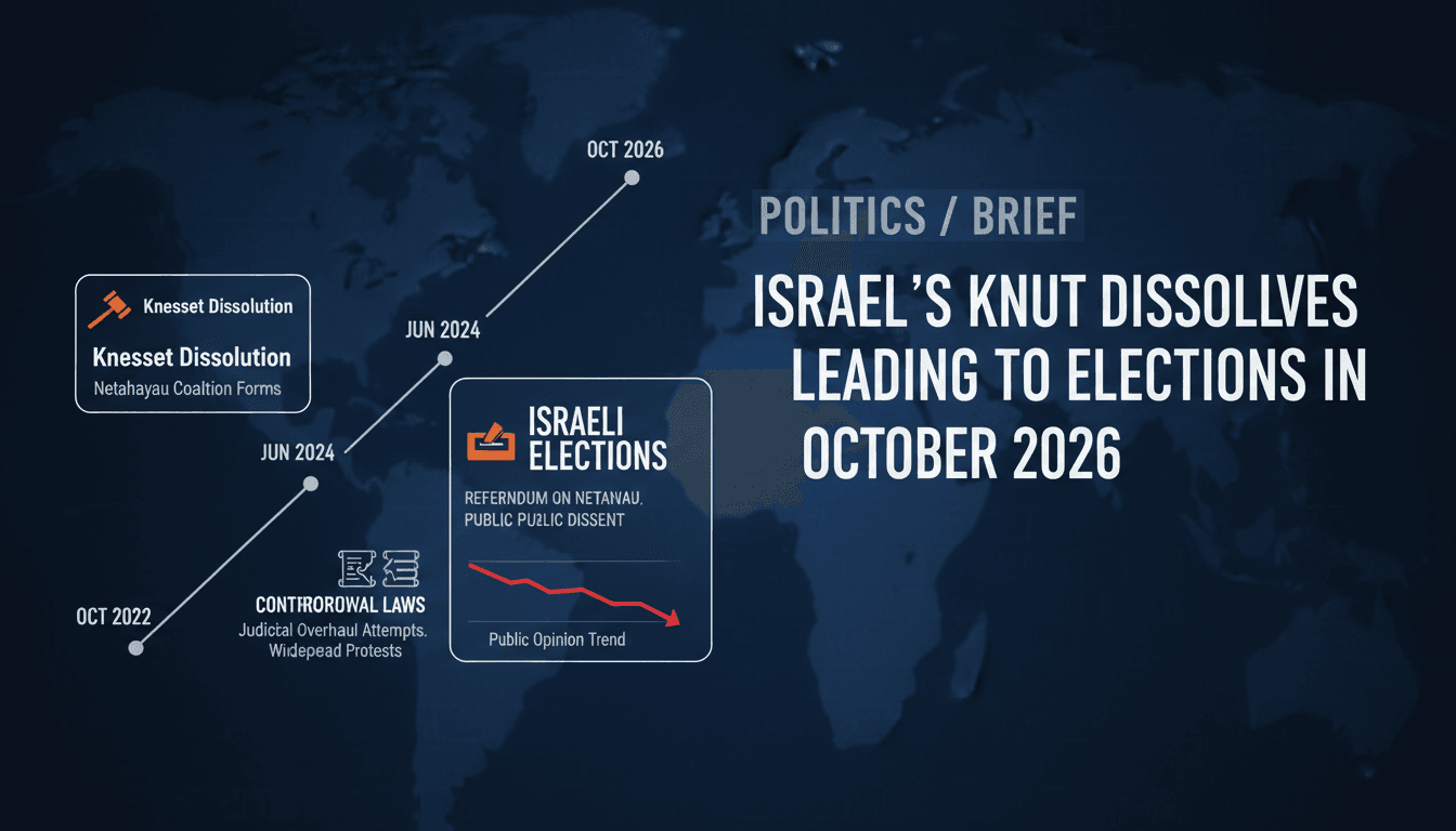 A visual representation of the Israeli Knesset building with election graphics.