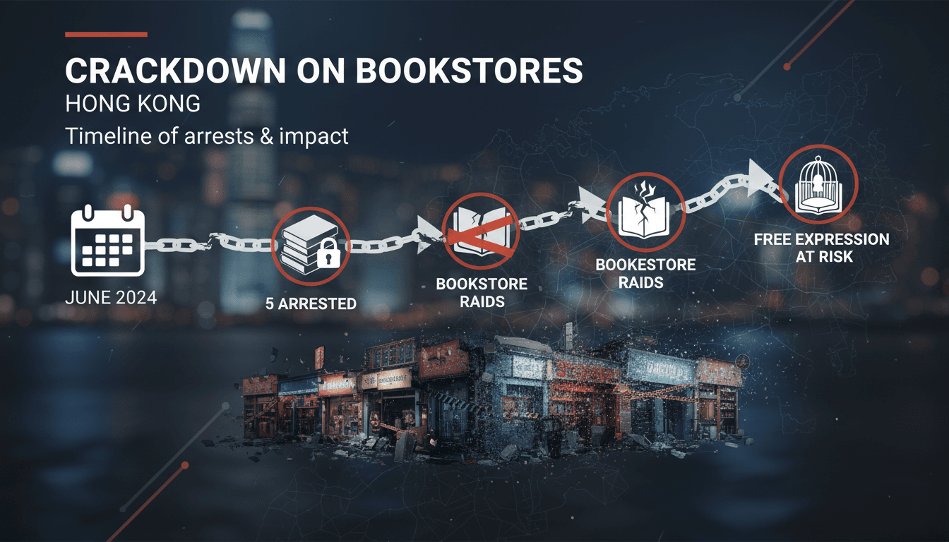 Police raid on independent bookstore in Hong Kong