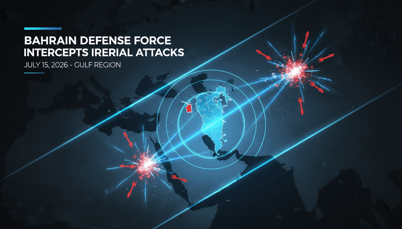 Bahrain Defense Force intercepting Iranian aerial attacks