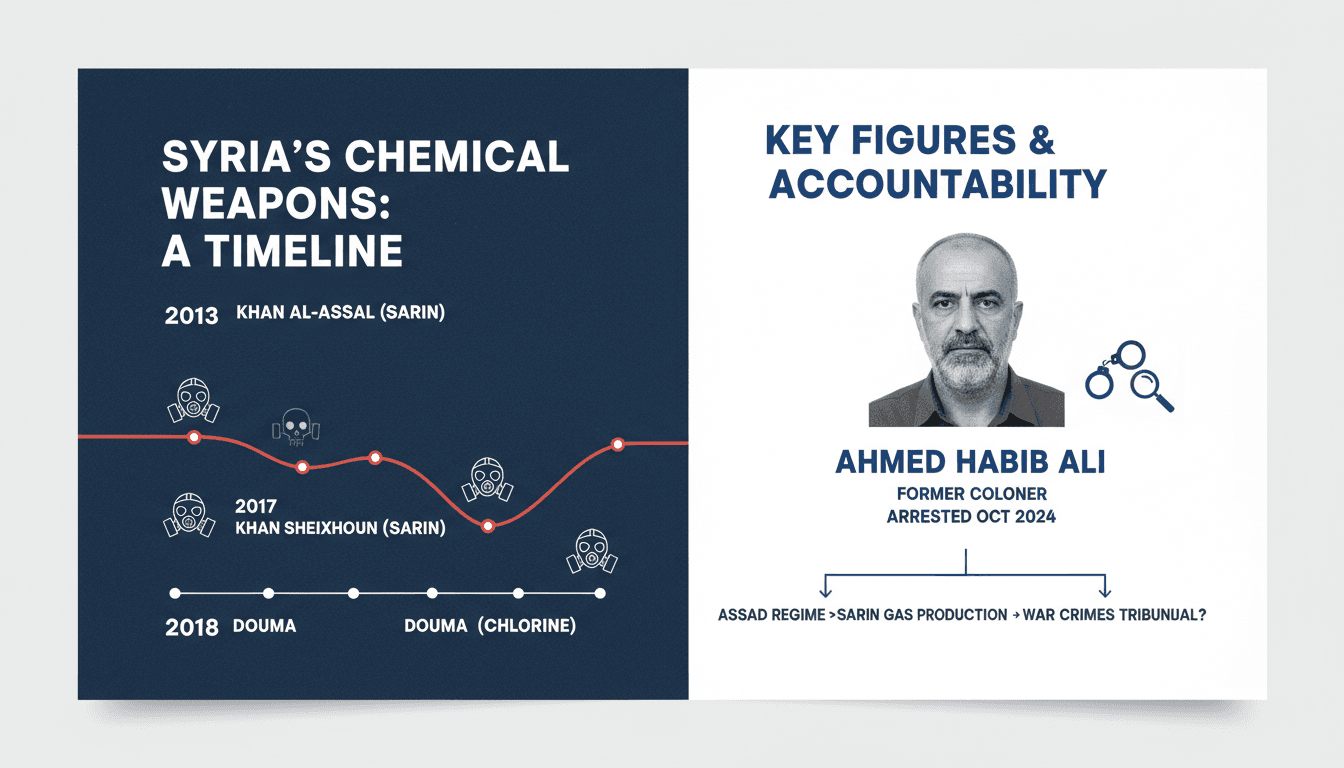 Former Syrian colonel Ahmed Habib Ali arrested for chemical weapons crimes