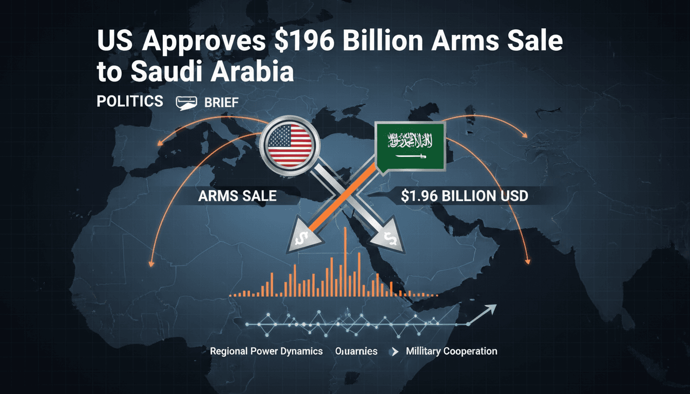 U.S. arms sale to Saudi Arabia highlights military cooperation