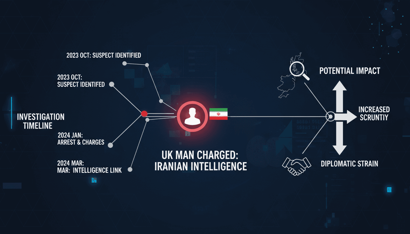 UK police charge man for assisting Iranian intelligence service