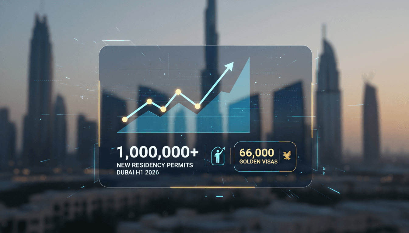 Dubai skyline with a focus on government buildings and expatriate life