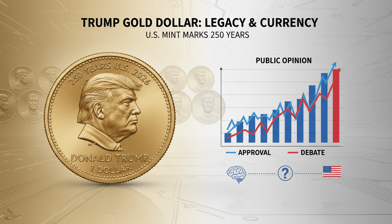 U.S. Mint's $1 gold coin featuring Donald Trump for the 250th anniversary of the United States