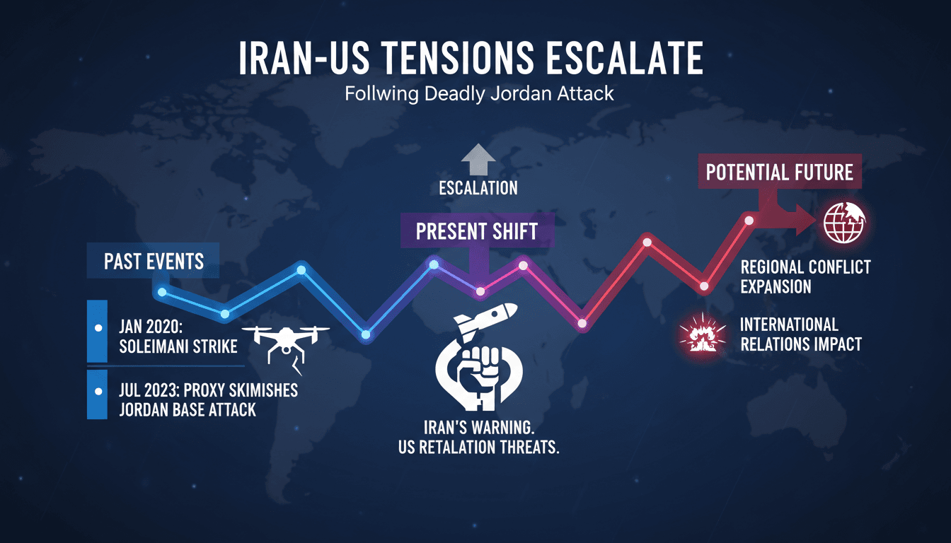 US troops in Jordan following Iranian attack, highlighting rising tensions.
