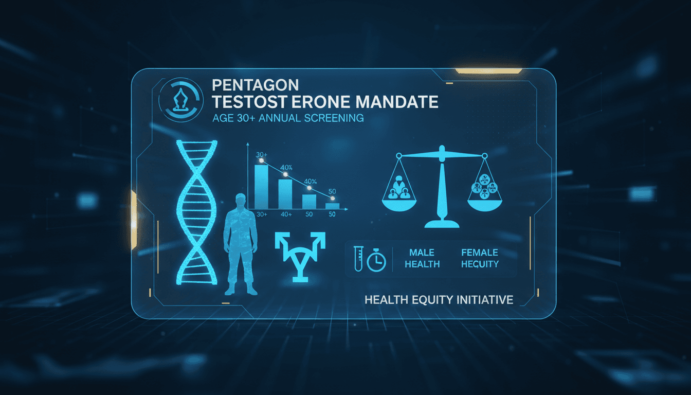 Pentagon announcement on testosterone testing for military personnel