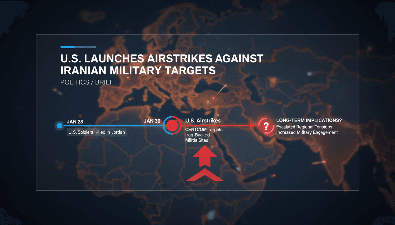 U.S. military airstrikes against Iranian military targets in the Middle East