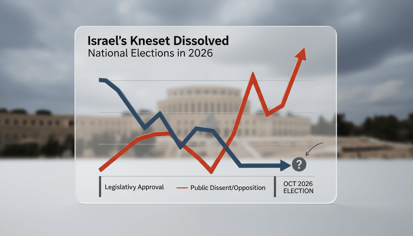 A visual representation of Israel's political landscape ahead of the 2026 elections.