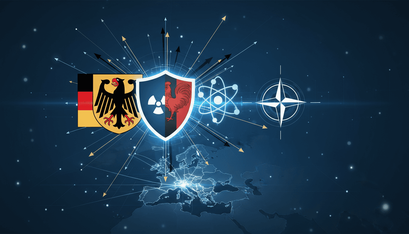 German and French flags symbolizing defense cooperation