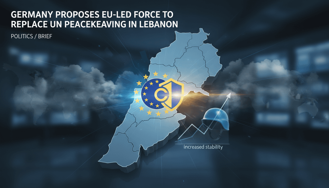 Germany proposes EU-led peacekeeping force in Lebanon