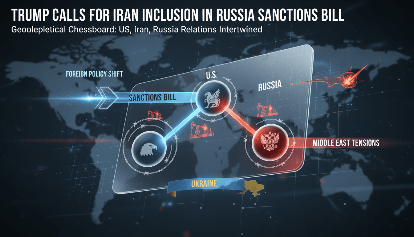 President Trump speaking about sanctions against Russia and Iran.