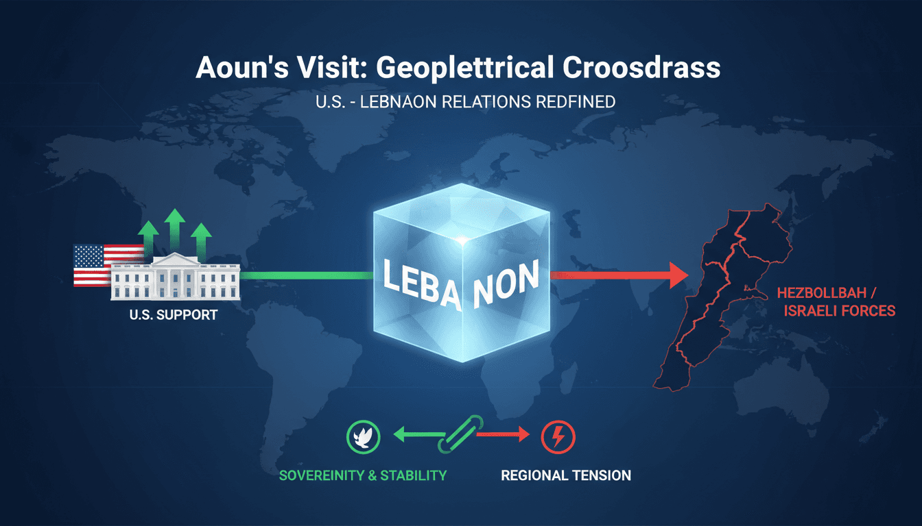 President Joseph Aoun meeting with U.S. officials in Washington