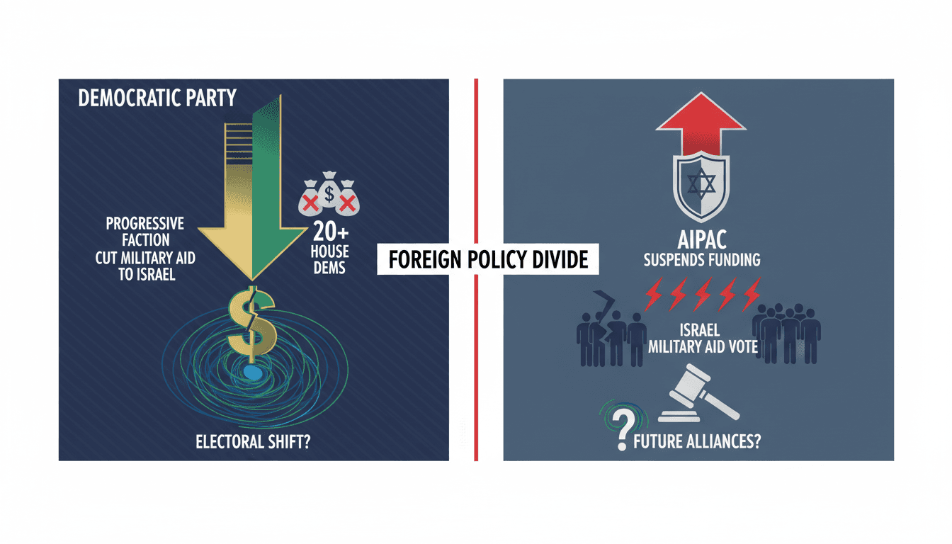 AIPAC funding suspension impact on House Democrats over military aid vote