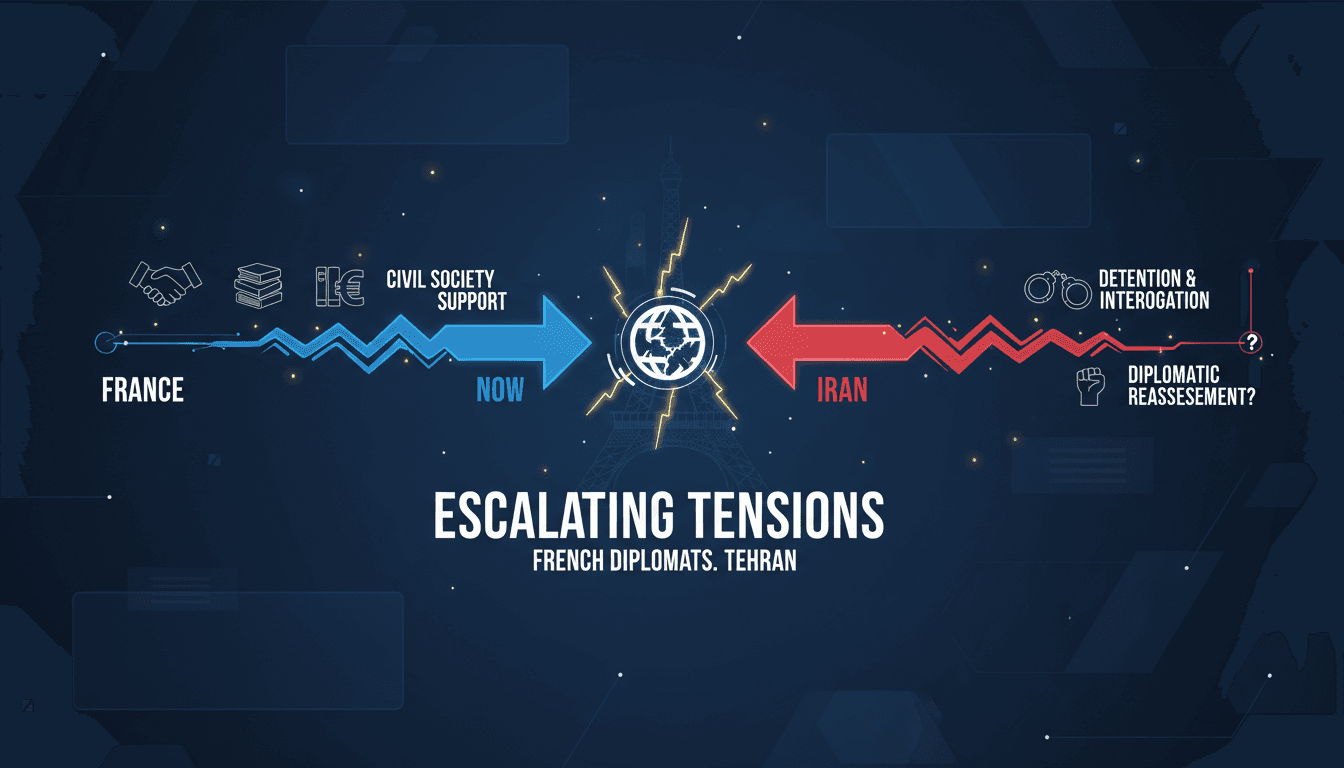 French diplomats in Tehran facing intimidation from Iranian security services.