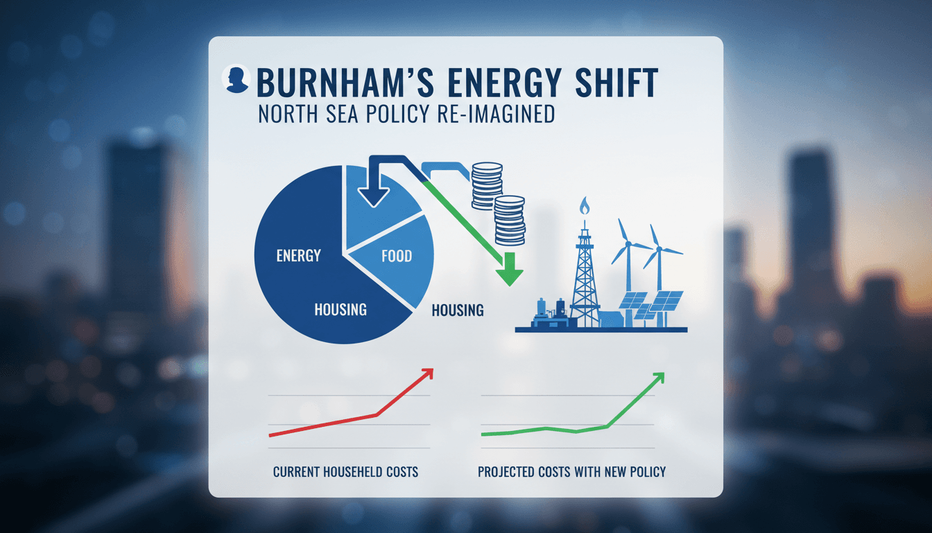 Andy Burnham announcing changes to North Sea oil and gas policy