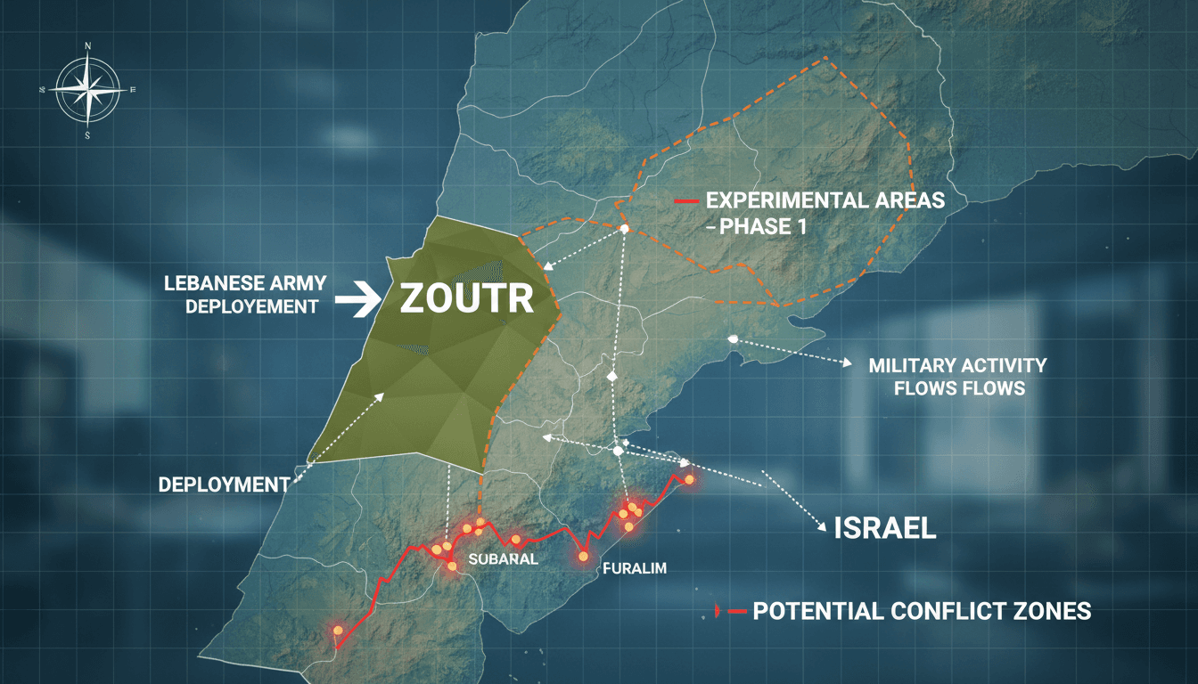 Lebanese Army deployment in Zoutr, southern Lebanon