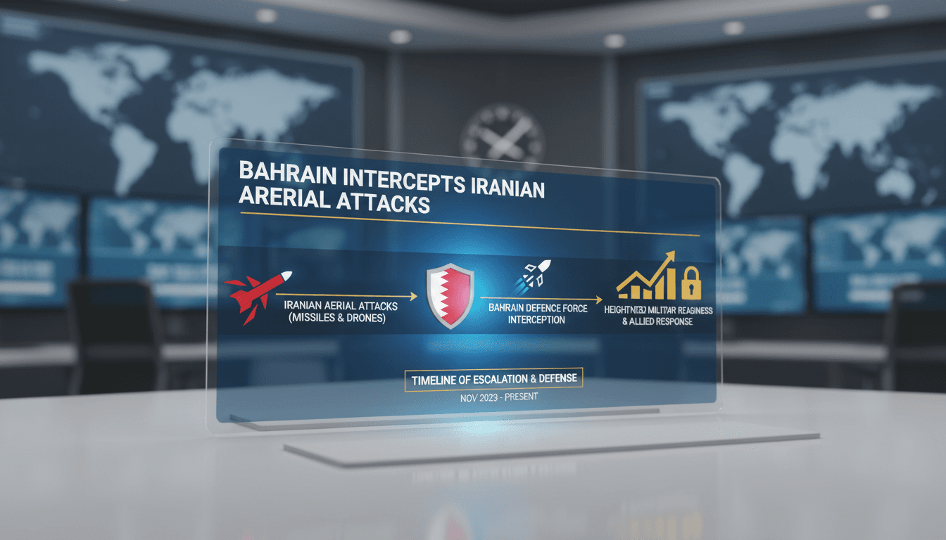 Bahrain Defence Force intercepting Iranian aerial attacks
