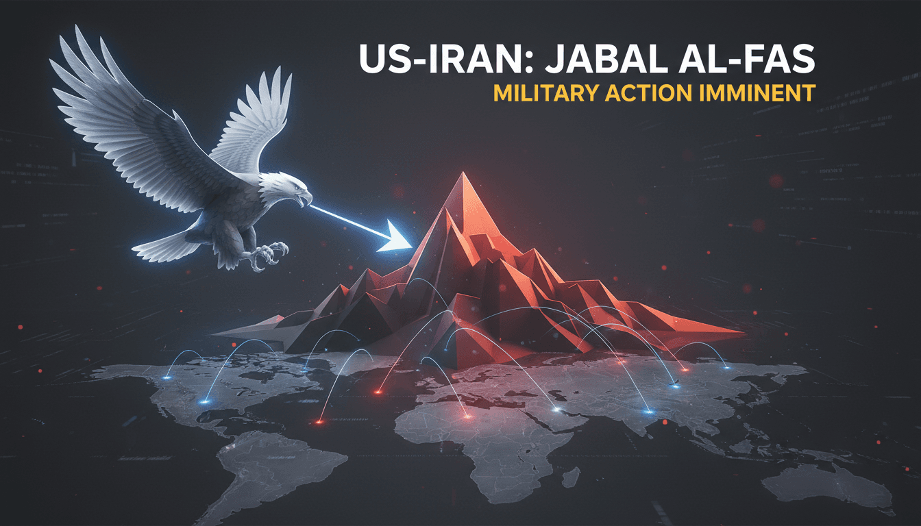 President Trump announcing military action against Iran's Jabal al-Fas site.