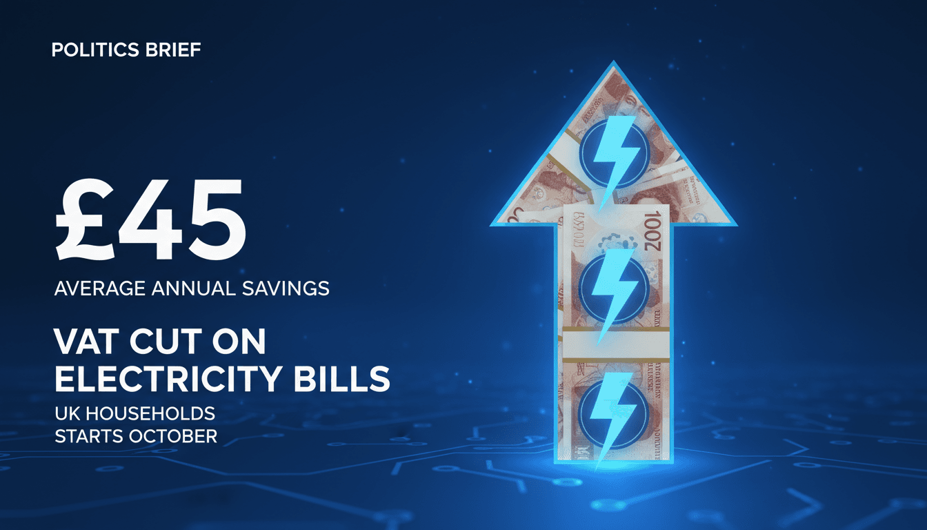 Prime Minister Andy Burnham announcing VAT cut on electricity bills