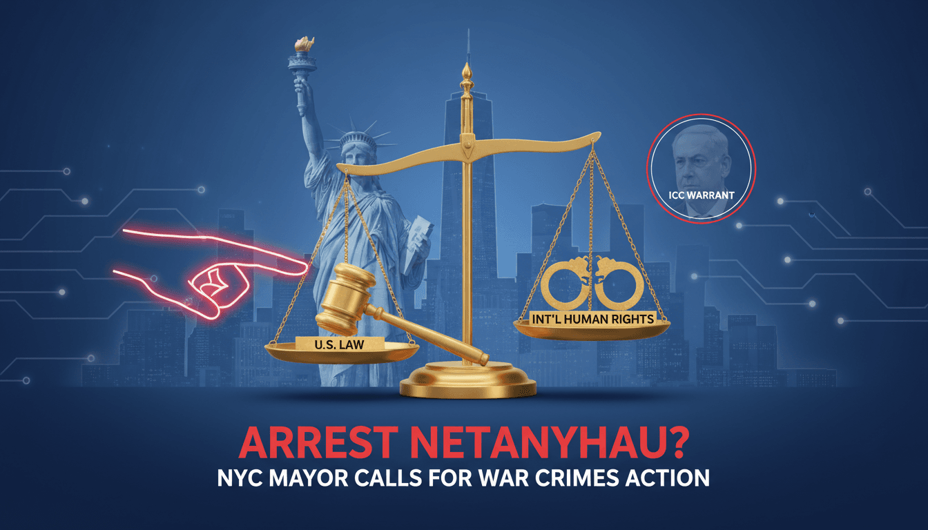 New York City Mayor Zohran Mamdani speaking about Netanyahu's war crimes.