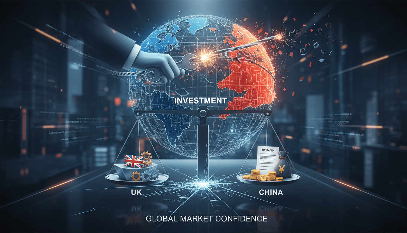A visual representation of the UK-China tensions following the nationalization of British Steel.