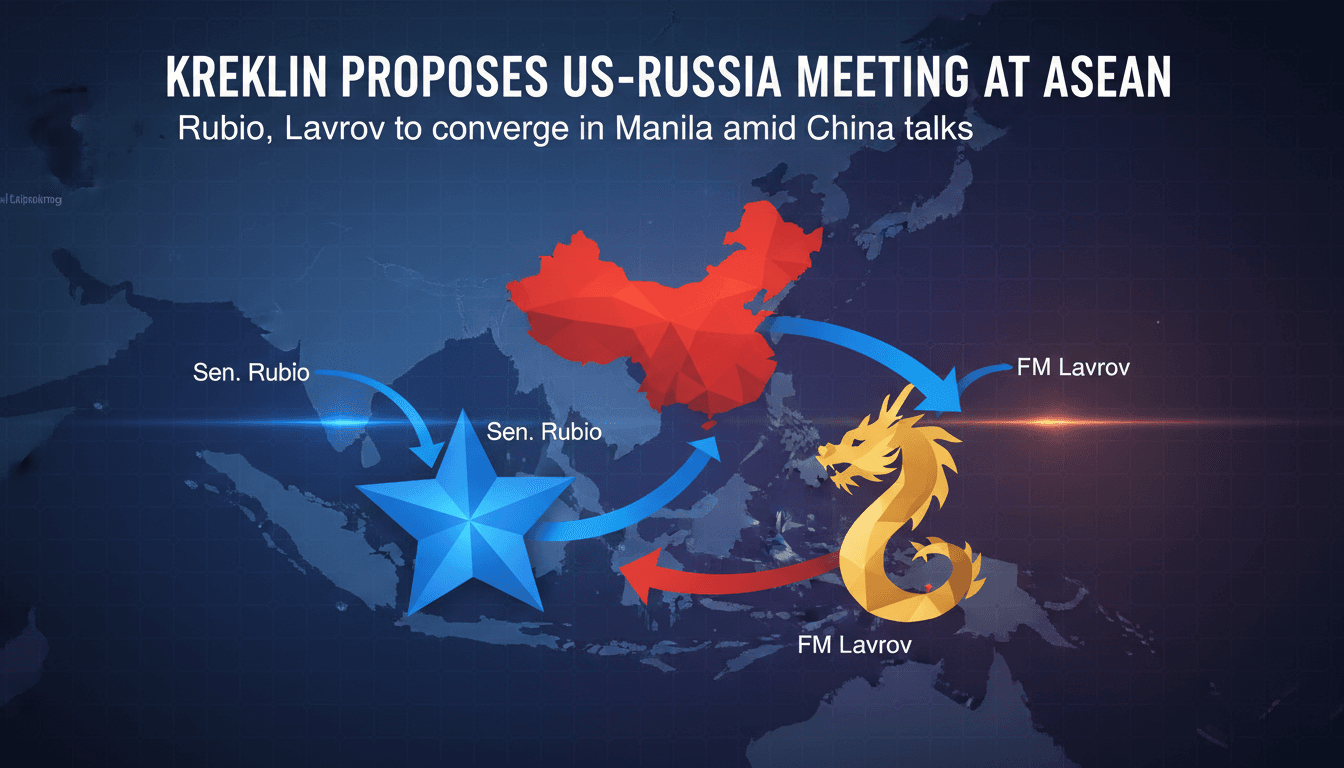 U.S. Senator Marco Rubio and Russian Foreign Minister Sergey Lavrov at ASEAN event