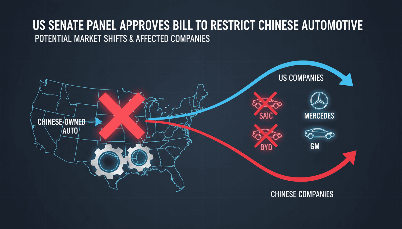 US Senate panel discussing legislation on Chinese automotive companies
