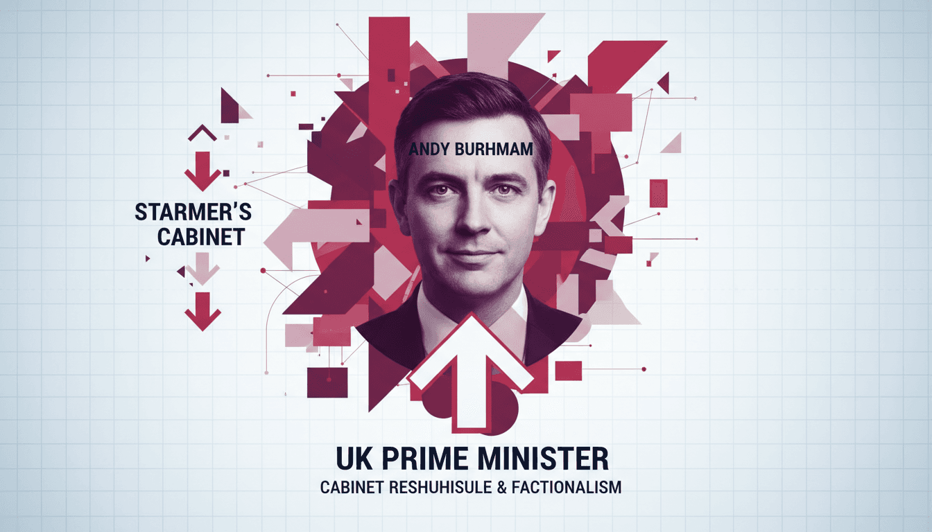 Andy Burnham addressing the media after becoming Prime Minister.