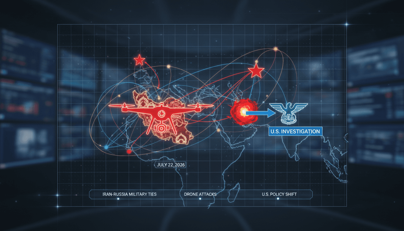 U.S. intelligence investigation into Iranian drone strikes and Russian support