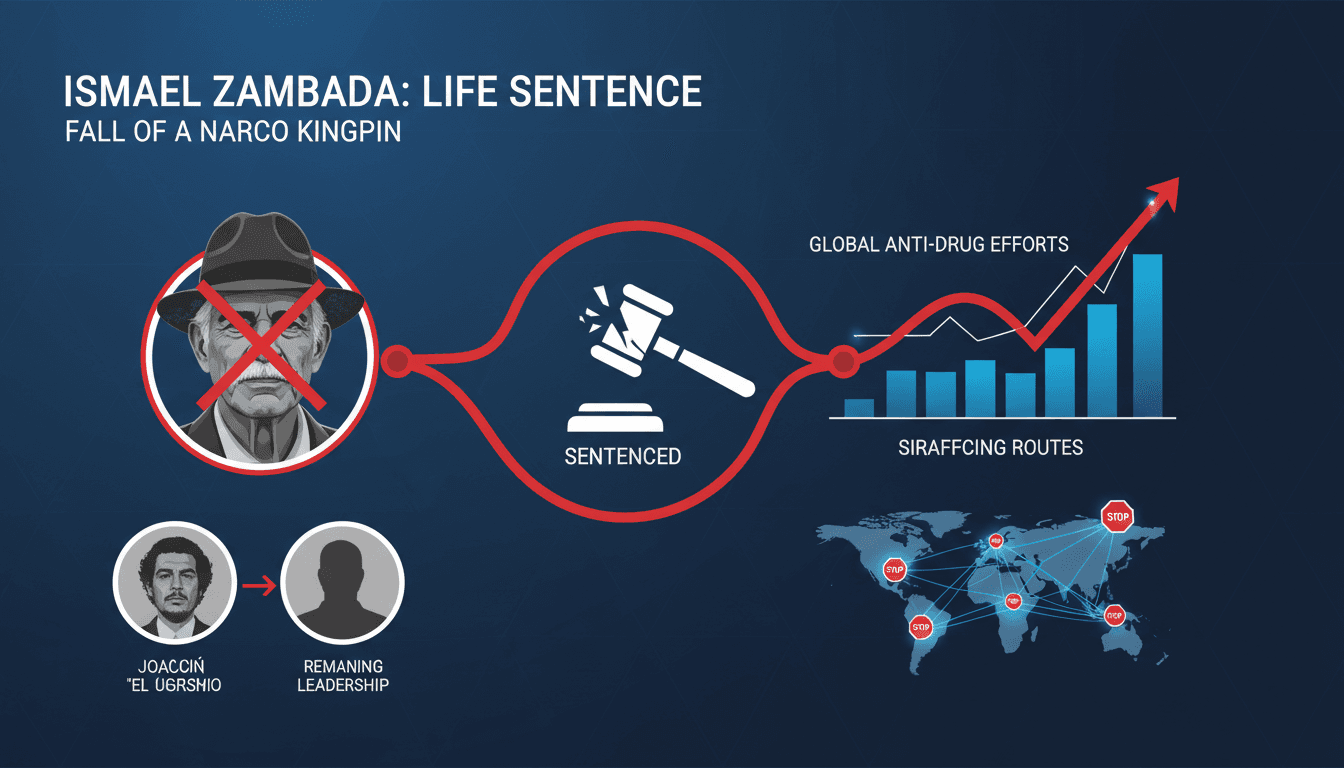 Ismael Zambada in court during sentencing for drug trafficking activities.