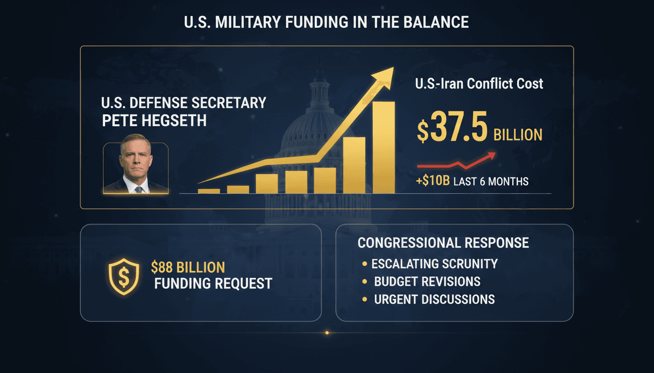 Defense Secretary Pete Hegseth testifying before the Senate Appropriations Committee.