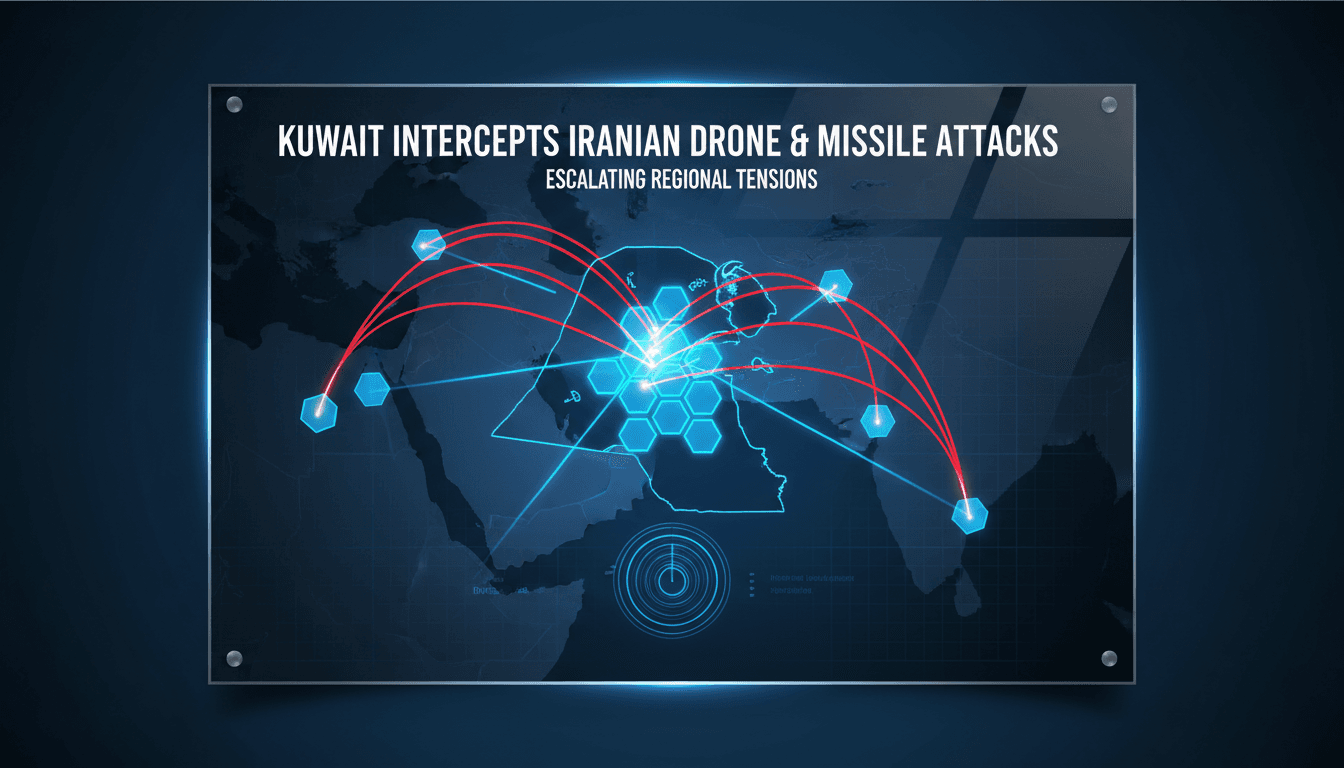 Kuwait military intercepts Iranian drone and missile attacks