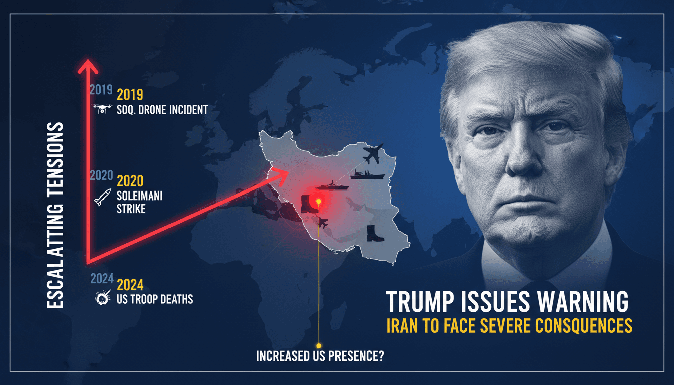 President Trump addressing the nation regarding Iran and U.S. troop safety.