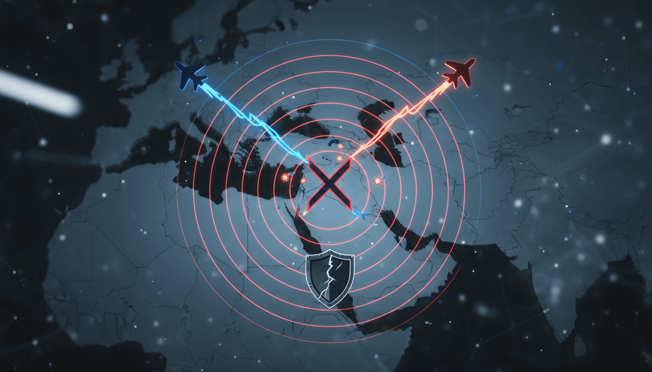 U.S. and Iran military conflict map highlighting key areas of tension.