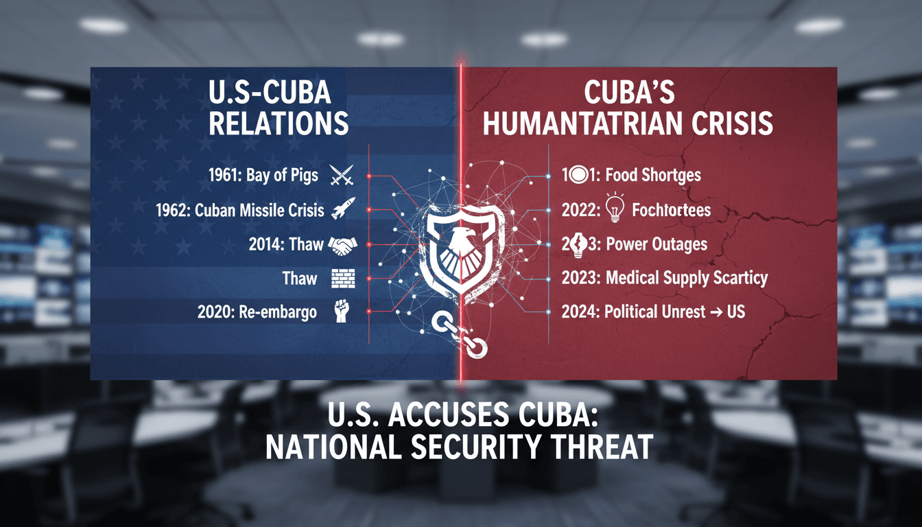 U.S. State Department report on Cuba's national security threat