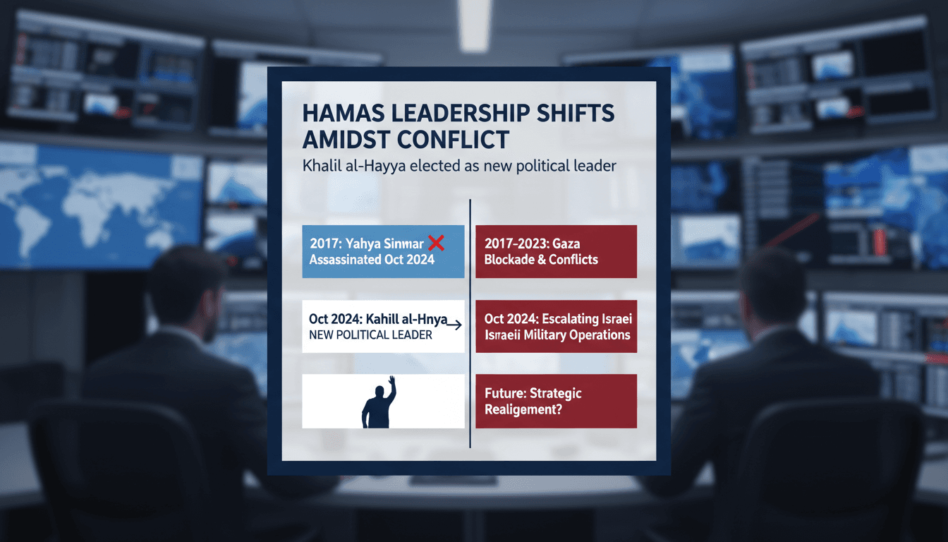 Khalil al-Hayya, newly elected leader of Hamas, during a press conference.