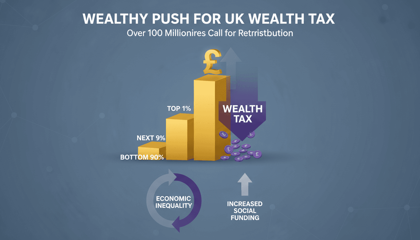 Millionaires advocating for wealth tax to combat inequality in the UK.