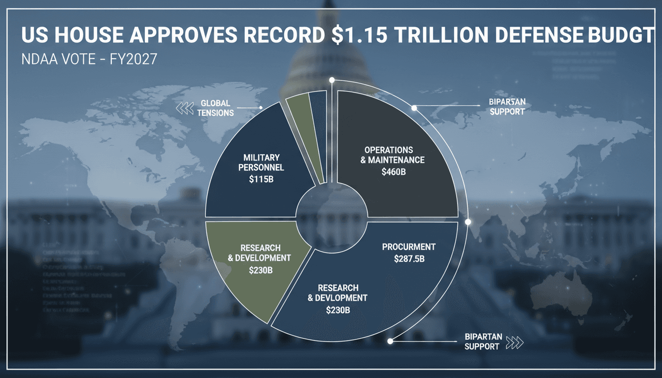 US House of Representatives voting on defense budget legislation