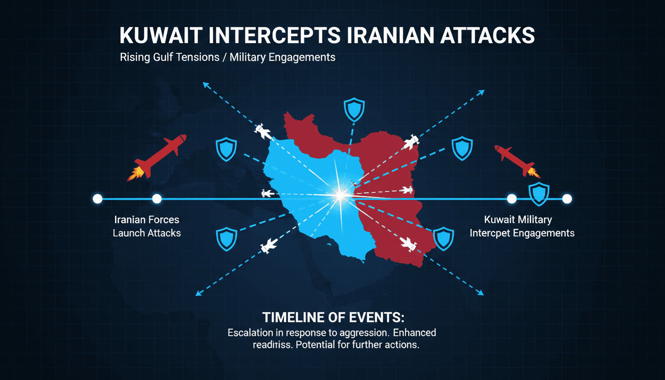 Kuwait intercepts Iranian drone and missile attacks amid rising tensions