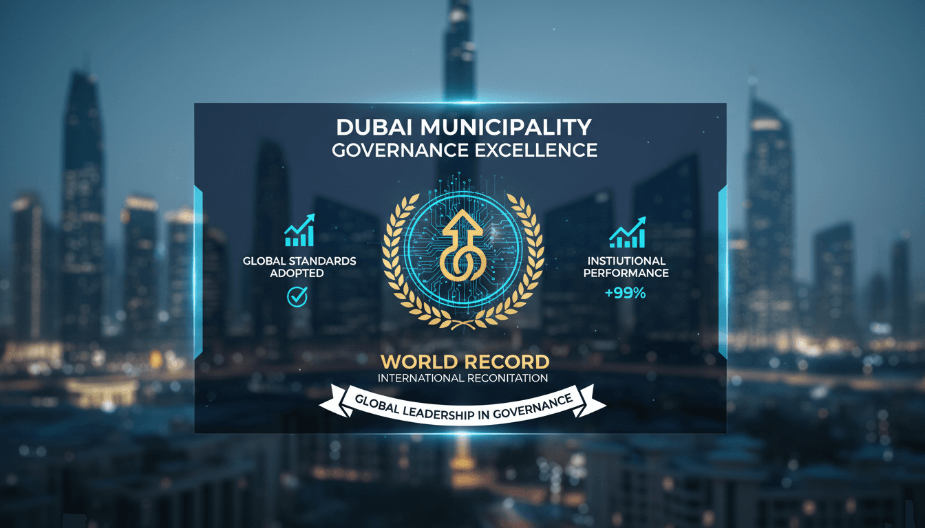Dubai Municipality's award for governance excellence and innovation