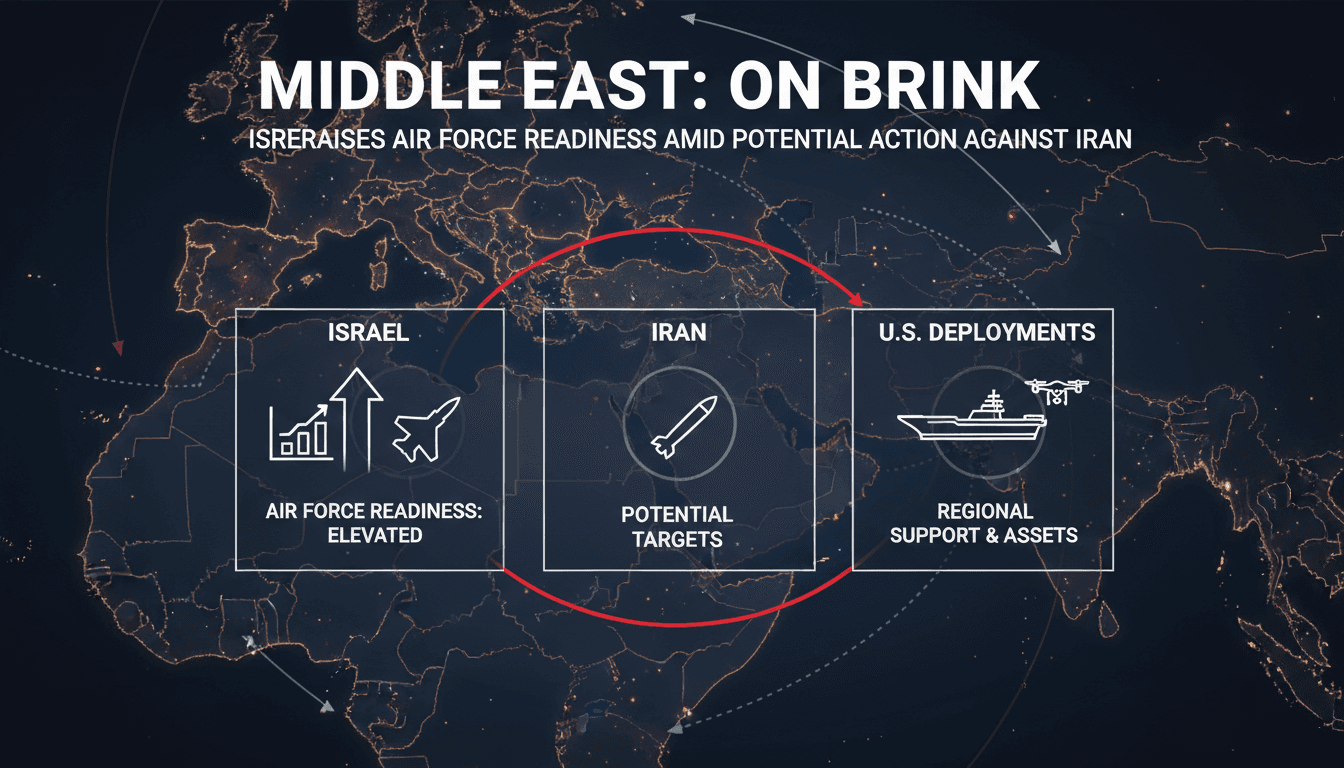Israel's air force readiness and military tensions with Iran